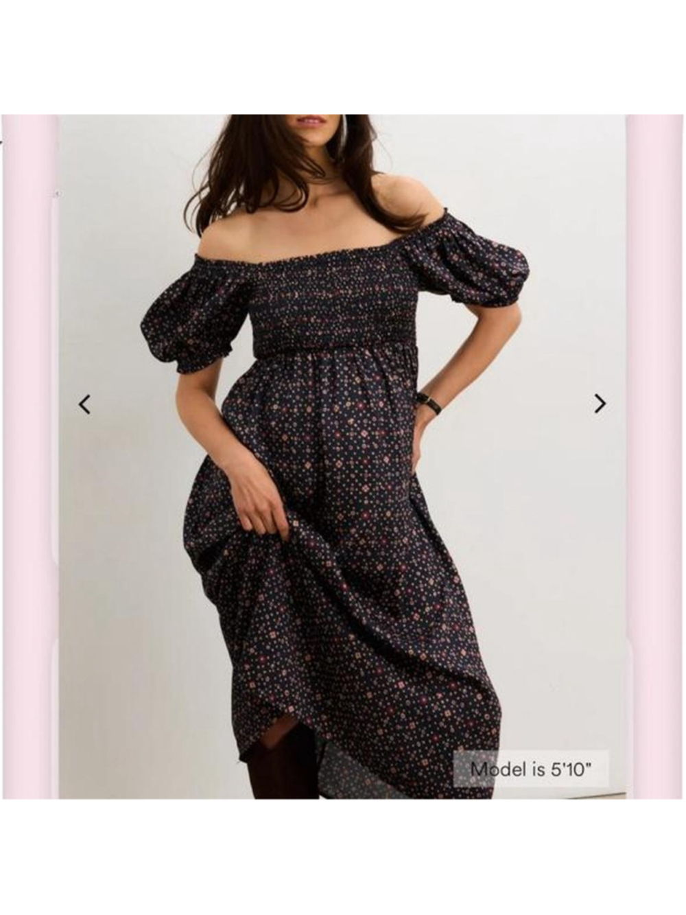 Hatch The Elia Midi Dress in Navy - Size 2